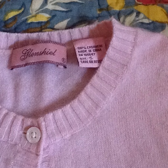 Glensheil pink cashmere sweater small - Picture 2 of 3