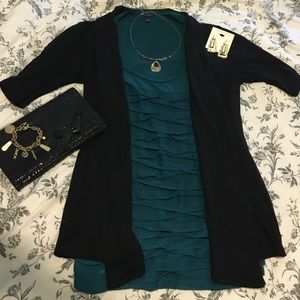 Express black open cardigan - XS