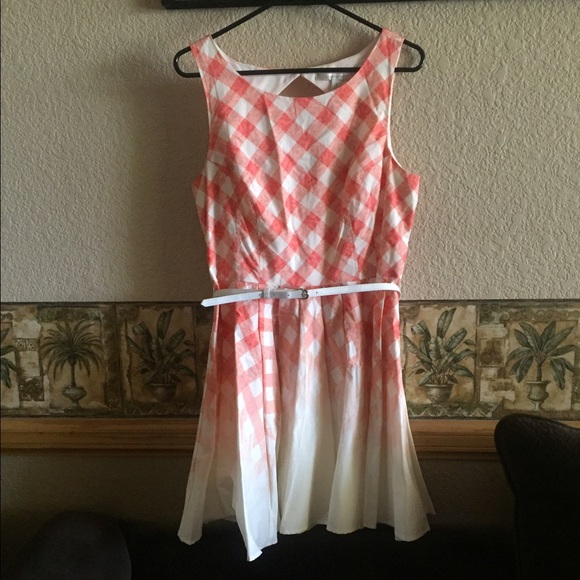 Country Style Checkered Cocktail Dress