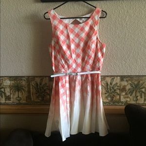 Country Style Checkered Cocktail Dress