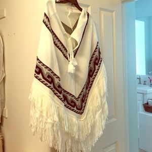 Free People Fringe Poncho