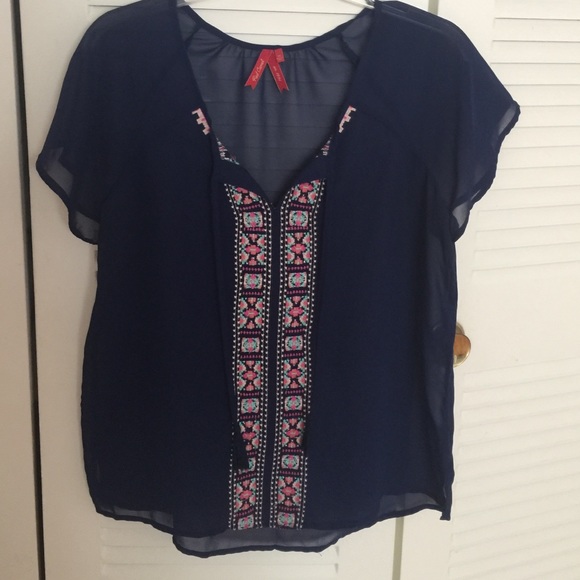 Navy blue blouse