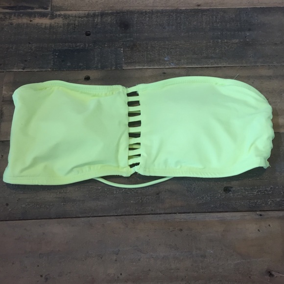 Forever 21 Neon Yellow swim top.