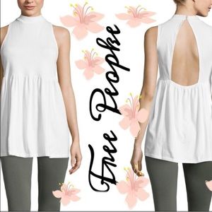 Free People Mock Neck Top