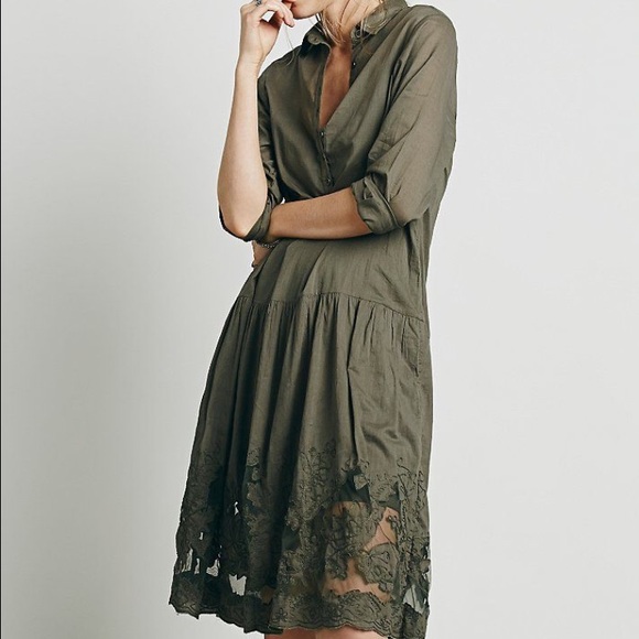 Free People Claudette Shirtdress