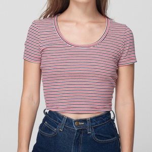 Baby Rib Crop Tee