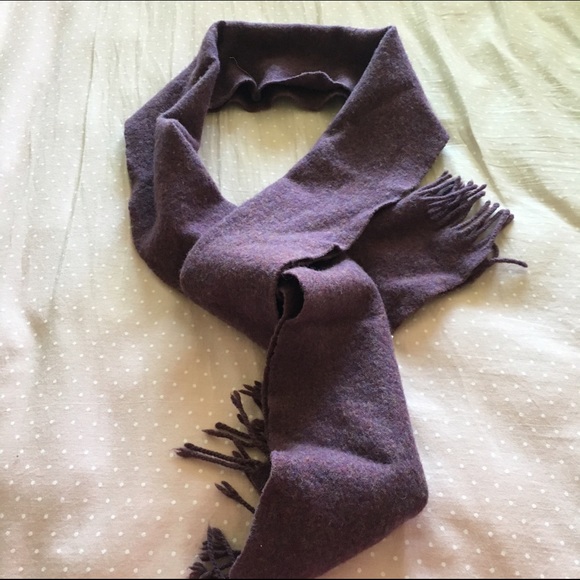 Muji purple scarf