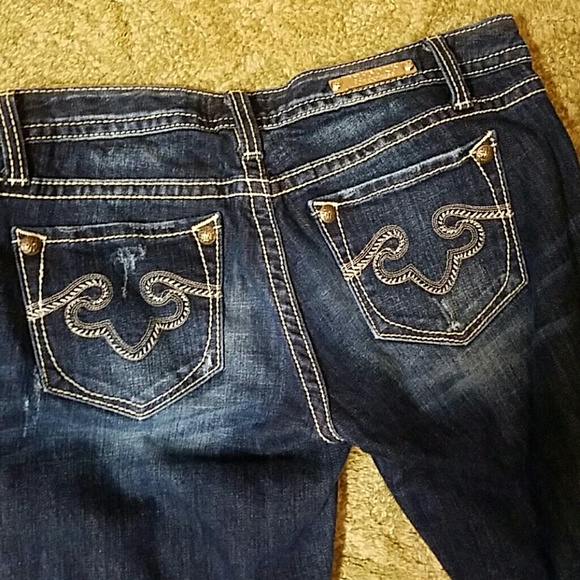 SOLD!!!!! Rerock for Express Crop Skinny Jeans - Picture 3 of 3