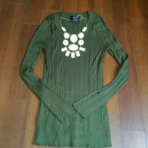 Slimming Olive Green Sweater