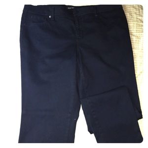 Navy blue skinny  ankle pants