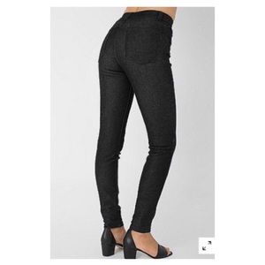 Black high waist pencil jeans