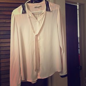 Loft buttons up work blouse