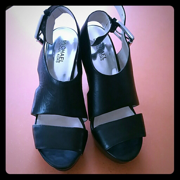 Michael Kors Black Platform Heels