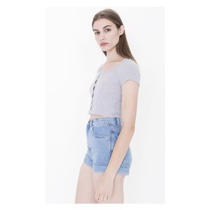 2x1 Rib Crop Top