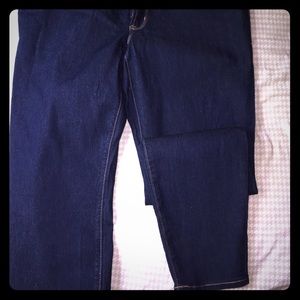 Dark rinse blue jeans- skinny- old navy