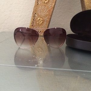 Michael Kors large aviator style shades