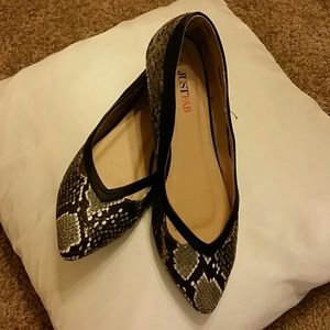 Snake Skin Flats