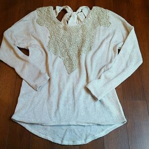Elegant Bow Back Sweater