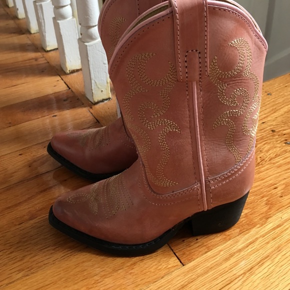 Pink cowboy boots