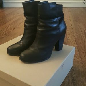 Joie Black Leather "Rigby" Boots Size 7