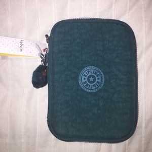 Kipling 100 pens case- Emerald Green
