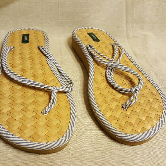 Striped J.Crew sandles