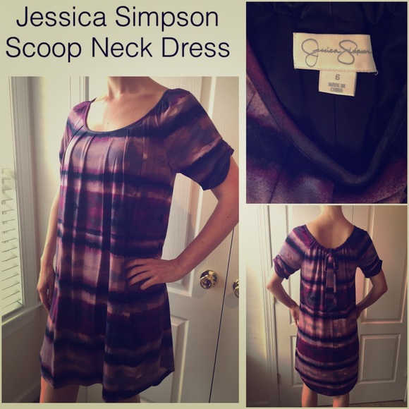 Jessica Simpson Scoop-Neck Dress