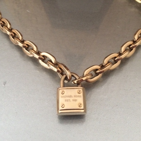 Michael Kors lock necklace