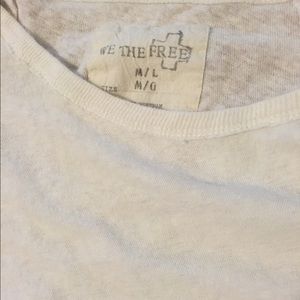 Free people We the free white swing top M/L
