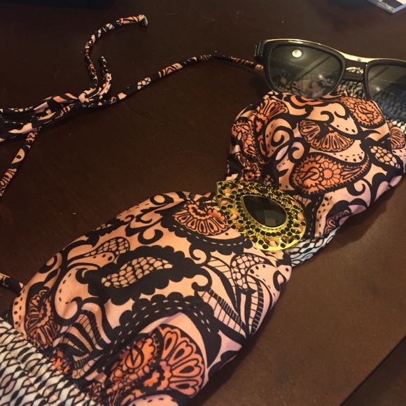 Pink paisley bandeau