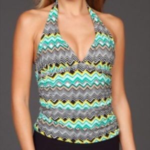 La Blanca New without tags halter tankini size 16