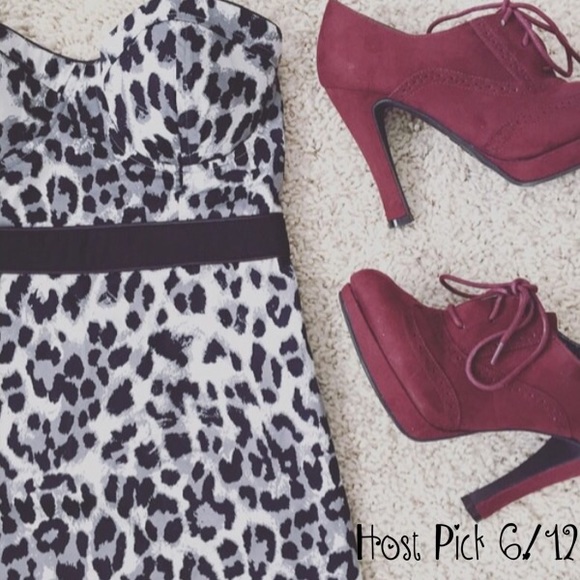 HPGuess leopard print cocktail dress - Picture 3 of 4