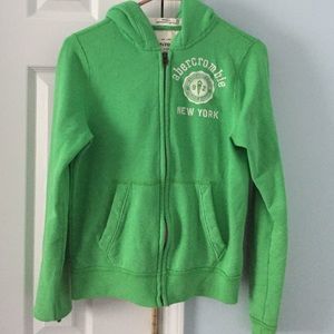 Abercrombie XL lime  green sweatshirt