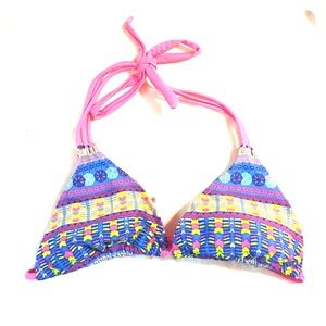 Triangle colorful swim top