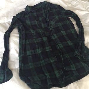 Topshop Flannel Button Down