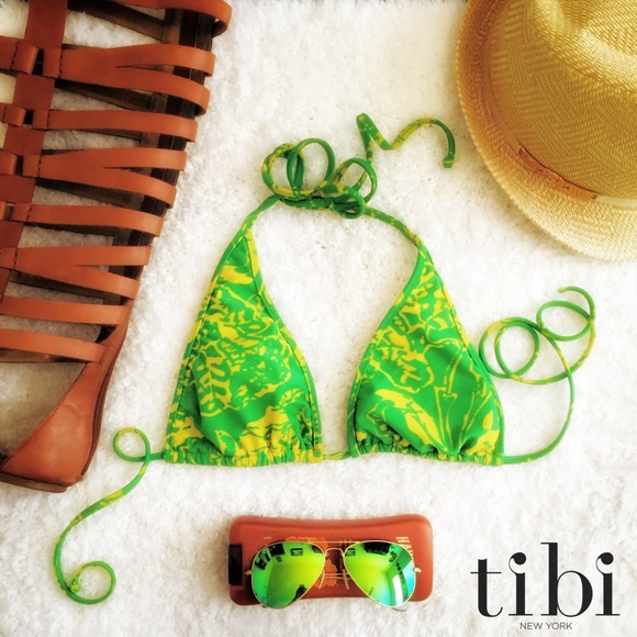 Tibi Halter Bikini Top