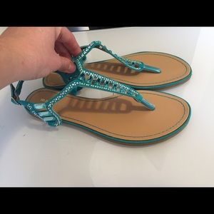Madden Girl teal sandals