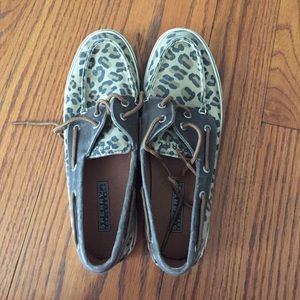 Cheetah print Sperry's