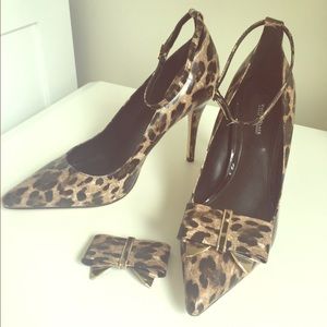 White House Black Market Leopard Heels