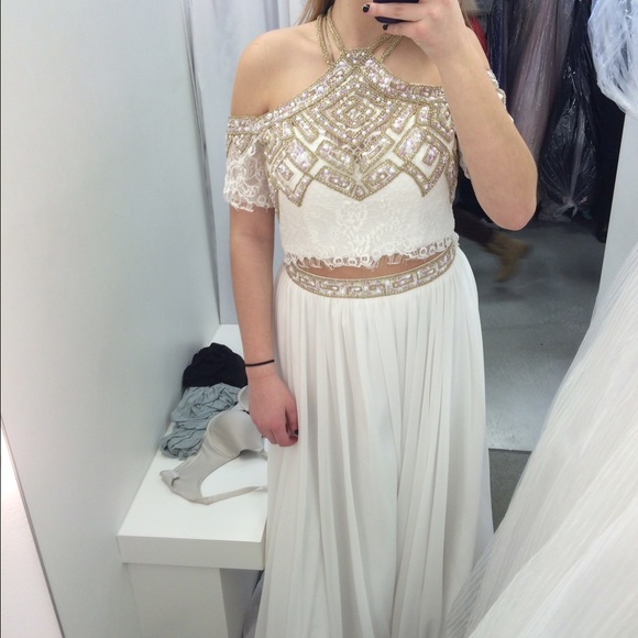 bohemian prom dress