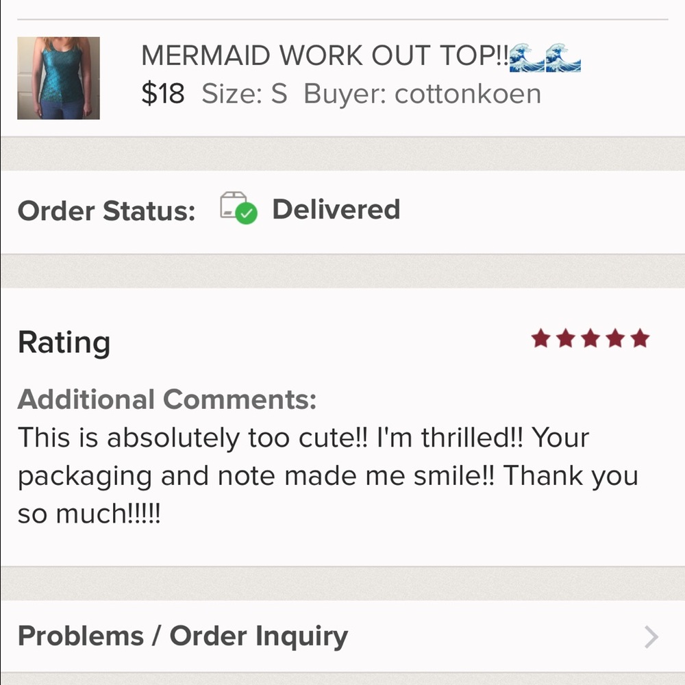 MERMAID WORK OUT TOP!!🌊🌊 - Picture 5 of 5
