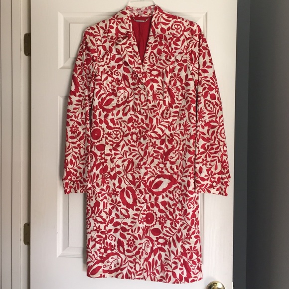 Flower trench coat
