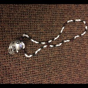 Oakland Raiders rear view mirror decoration