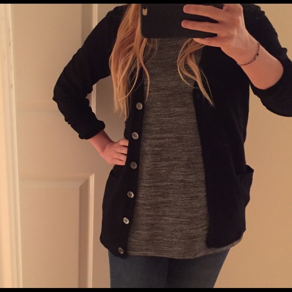 🚫 SOLD - black cashmere jcrew collection cardigan