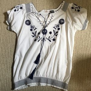 Embroidered top