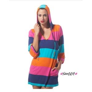 Bold Block color Swim Suit Cover Up.