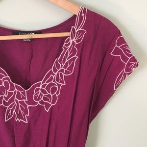 Embroidered Floral Tunic