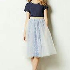 Anthropologie Capelli Tulle Skirt