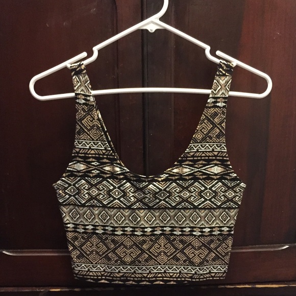 Forever 21 Tribal Print Crop Top - Small