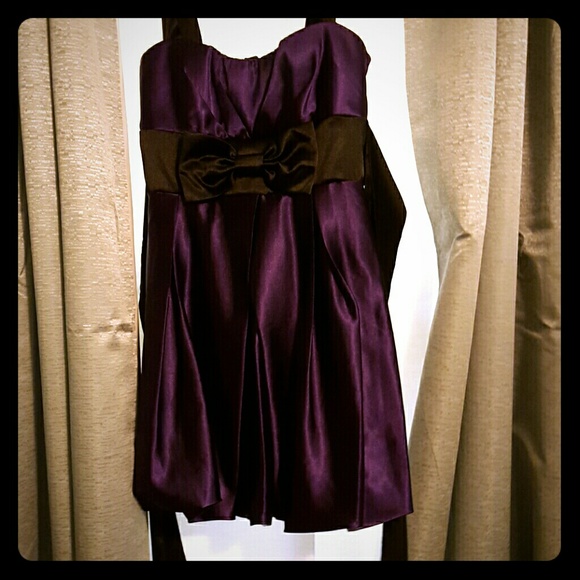 Purple formal dress